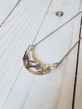 Load image into Gallery viewer, Purple Lilac Moon Necklace
