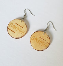 Load image into Gallery viewer, Pride - Gaymer Birch Bark Small Round Earrings
