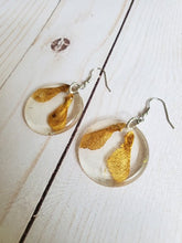 Load image into Gallery viewer, Maple Seeds Small Round Earrings
