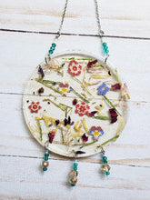 Load image into Gallery viewer, Beaded and Real Flowers Resin Wall Hanging Wari:so:se x Birch Trail
